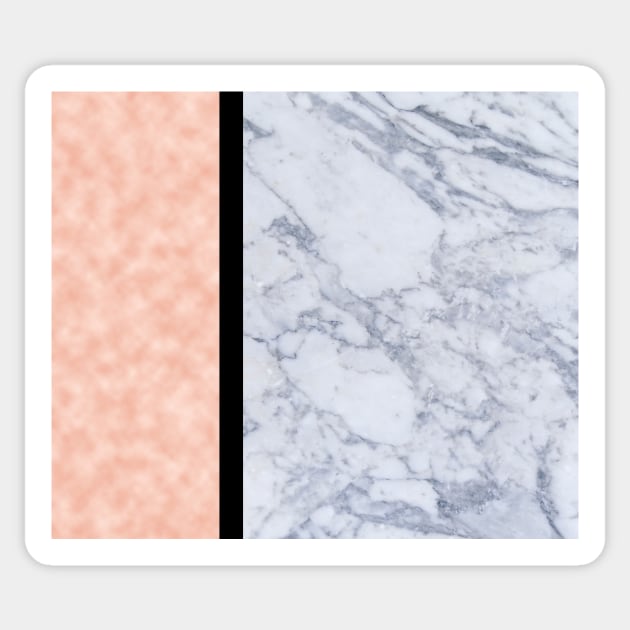 Modern candy pink and marble Sticker by marbleco